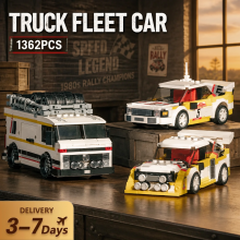 Kit de construction de camion de transport, 1362 pièces, blocs modulaires en plastique ABS pour adultes