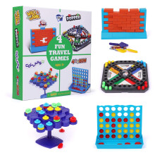 Reis Spellen 4-in-1 Vliegtuig Reis Essentials, Vermaak voor Kinderen, Eenvoudige Opslag & Reisvriendelijk