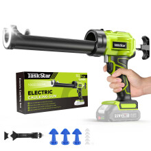 Taskstar Pistolet à silicone électrique TG140P, sans fil avec LED et 4 vitesses, compatible batterie Makita 18V, pour bricolage
