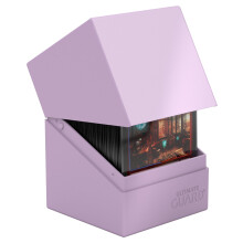 Ultimate Guard Boulder Solid 100+, Boîte pour 100 Cartes TCG Double-Sleeved, Lavande Claire, Stockage Sécurisé