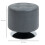 360 Swivel Foot Stool Round PU Ottoman with Thick Sponge Padding and Solid Steel Base, Grey 5