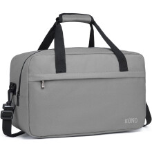 Kono Sac Bandoulière en Tissu Oxford, Grande Taille, Format A4, Imperméable, Gris