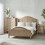 Fleur Rattan Bed 150Cm - Light Oak 1