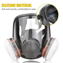 Masque respirateur complet 6800, protection faciale 15 en 1, filtration 95% contre poussière et produits chimiques