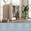 Fabric Wardrobe w/ Shelves Hanging Rail Foldable Wardrobe Cream 8