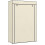 Fabric Wardrobe w/ Shelves Hanging Rail Foldable Wardrobe Cream 2