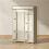 Fabric Wardrobe w/ Shelves Hanging Rail Foldable Wardrobe Cream 5