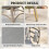 Egg Chair with Cushion & Side Pocket - Light Grey 6