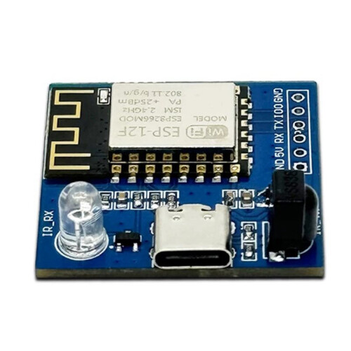 2 Émetteurs-Récepteurs Infrarouges ESP8266 pour Module de Commande Wi-Fi ESP-12F , Module de Transmission avec Interface TYPE-C 2