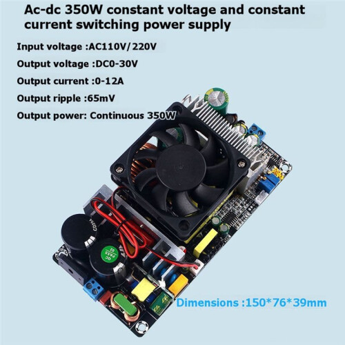 350W High-Power Adjustable Constant Voltage Current Switching Power Supply Module AC220V to DC0-30V for Electronics 2