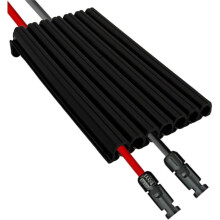 2 Peças de Passagem de Cabos para Telhado Solar (Até 7 Cabos com 6 mm² de Espessura) Guia de Cabos para Sistema Solar em Telhado de Telha