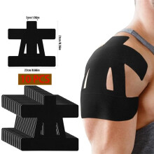 10 PCS Kinesiology Tape for Shoulder Precut,Shoulder Tape -Waterproof & Breathable, Elastic Sport Tape for Pain A