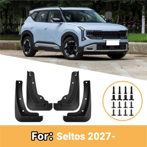 Car Mudguard Mud Flaps Guard  Flap Mudguards for  Seltos 2027 Front Rear Mudguard