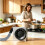 60 Minutes Mechanical Wind  Timer, Loud Alarm Manual Countdown Kitchen Timer, Battery-Free Timer for Cooking, Baking 5
