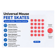 Universal Round PTFE Mouse Feet Skates Stickers Self-Adhesive Circular Mouse Feet Replacement DIY for Gaming Mouse A
