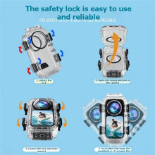 Waterproof Case for X6 Action Camera 60m Diving Shell Protective Gear Underwater Housing for Snorkeling