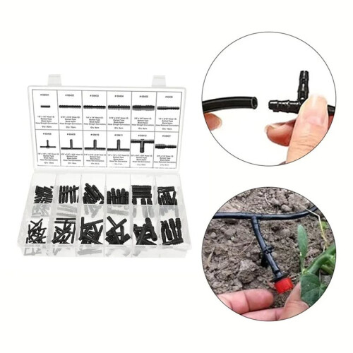 Car Hose Connector Assortment Reducer Set Plastic Straight T Piece Connectors for Cooling Systems Engine-Feed Systems 2
