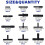 Car Hose Connector Assortment Reducer Set Plastic Straight T Piece Connectors for Cooling Systems Engine-Feed Systems 8