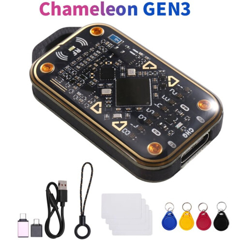 Chameleon V3.0 RFID  Chip Emulator  Card Reader NFC Read Writer ID IC Card Tag Copyer+4XUID Keychain/Card 2
