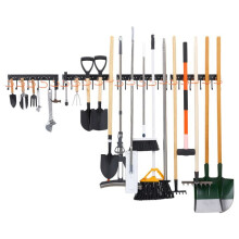 Porte-Outils Mural pour Jardin 1727,2 mm-Duoku-Support Mural Robuste avec Capacité de Charge Totale de 204 kg, Équipé de 4 Rails