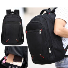 Sac à dos pour homme, Sac de voyage imperméable grande capacité, Noir, pour ordinateur et randonnée