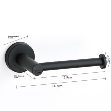 (Black Horizontal)Porta fazzoletti da parete minimalista in acciaio inox per cucina e uso lavandino