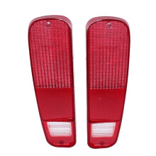 1Pair Truck Rear Tail Light Cover Clear Red Lens Housing for  F-150 F250 F350 1973-1979 Fog Light Reverse Lamp Shell