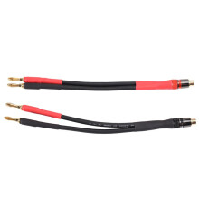 HiFi-Adapterkabel: RCA-Buchse auf 2 Bananenstecker für RCA-Audiokabel, Verstärker-Lautsprecherkabel, 4-mm-Bananenstecker-Lautsprecherkabel