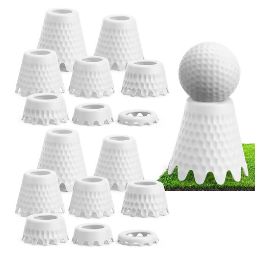 16 PCS 8 Fixed Heights  Mat Tees  Tees for Indoor Simulator Practice and  Mats 1