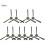 10Pack Side Brushes for  M310 M310G,Replacement Parts,ABS Material,Easy Installation Robot Vacuum Cleaner 6