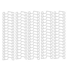 100 Piezas de Clips para Paneles de Valla, Cuñas de Acero Inoxidable para Paneles de Valla Que Evitan el Traqueteo, Accesorios para Herramientas de