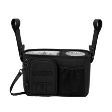 Push Cart Organizer Bag Cart Hanging Storage Bag with Insulated Cup Holder and Multi-Pockets