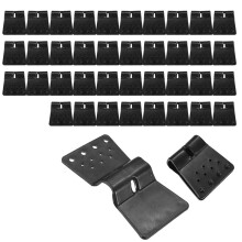 Paquete de 100 Clips para Tela de Sombra, Abrazaderas de Bloqueo Cuadrado para Malla de Sombra, Fijación de Protección Solar para Toldo de Jardín o