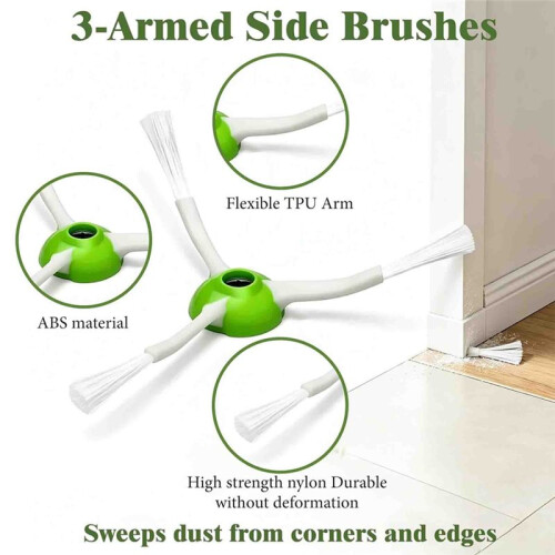 Replacement Parts Kit for   E I J Series, Brush Filter Set Main Side Brush Filter Mop Dust Bag 17pcs 2