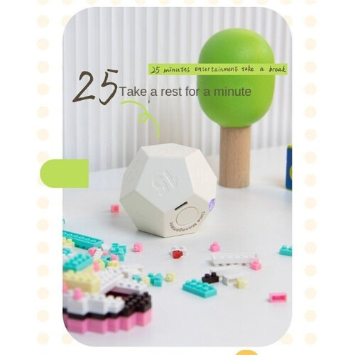Timer Rotate Dodecagon Rechargeable Timer Sound Vibrate Light Alert Flip Timer Countdown for Timemanager 2