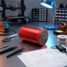 Carcaça de Powerbank DIY com Display para Montagens de 7 Células 21700, Carcaça de Alumínio e Configuração de Painel Frontal USB-A USB-C DC5-12V