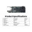 2PCS ESP32-S3 Development Board USB Type-C Camera Module 1280x720 1MP 65 Degrees FOV M5-CSP Standard UVC Protocol 3