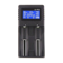 Lii-PD2 Li-Ion-Akkuladegerät für 18650/18500/16340/26650/21700/20700/18350/CR123A 3,7 V 1,2 V Akkus (EU)