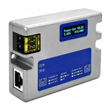 For Starlink 10Gbe Industrial POE Injector with OLED Display 48-57V Input 10KV Surge Protection 320W