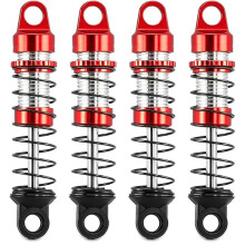 Aluminum Alloy Adjustable Shock Set 26mm for AXIAL 1/30 SCX30 for for K10 Rock Crawler Upgrades Red
