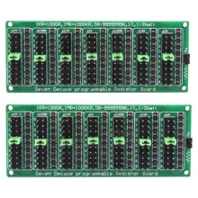 2Stück Programmierbare SMD-Widerstände (8 Dekaden) 1R - 9999999R, Schiebewiderstandsplatine, Schrittgenauigkeit 0,1R, 1%, 1/2 Watt Modul