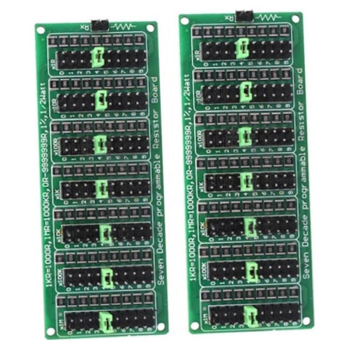 2pcs Eight Decade 1R - 9999999R Programmable SMD Resistor Slide Resistor Board Step Accuracy 0.1R 1% 1/2 Watt Module 1