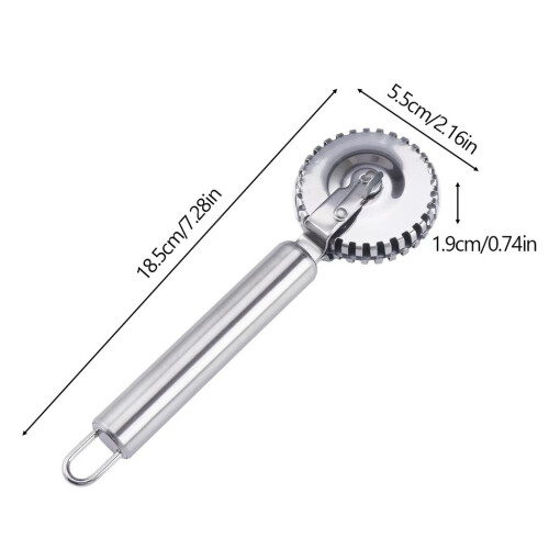 Rouleau gaufré pour décoration pâte raviolis et texture avec matière inox 2