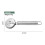 Rouleau gaufré pour décoration pâte raviolis et texture avec matière inox 6