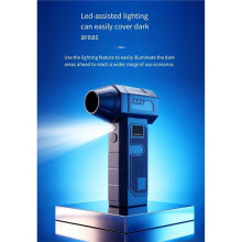 90000 RPM Jet Dry Blower 450G Turbo Fan Luchtstofzuiger 5 Snelheden LED Digitaal Display 3x2500mAh PC Toetsenbordreiniger