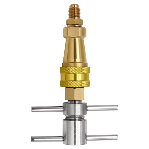 Refrigerator Fluorine Filling Quick Connector Tool 1/4 "Refrigerator Cleaning and Unblocking Pipeline Quick Connector B