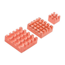 3-Pack Pure Copper Heatsinks for Orange Pi 5 Pro High-Performance Cooling Kit with Thermal Tapes