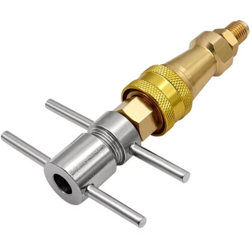 Refrigerator Fluorine Filling Quick Connector Tool 1/4 "Refrigerator Cleaning and Unblocking Pipeline Quick Connector A 2