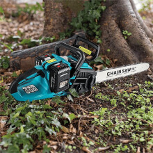 Tronçonneuse électrique sans fil 40 cm, moteur brushless, lubrificateur automatique, pour coupe de bois et jardinage