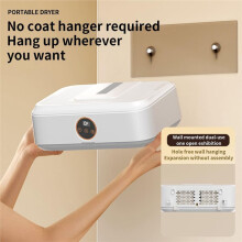 Sèche-Linge Portable Compact avec Minuterie Réglable et Fonctionnement Silencieux pour Appartements, Camping-Cars et Résidences Étudiantes. Prise